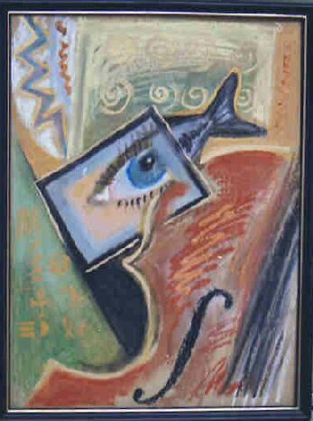 Abstraction. 1999. Pastel/Cardboard. Chicago,IL
Чисто интерьерная мазня, но всем нравится